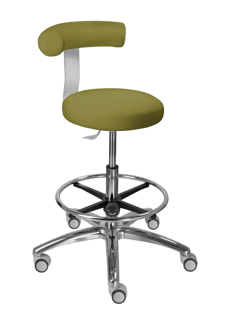 LZ83 G DENT židle lékařská, SILVERTEX - koženka olivová 30513